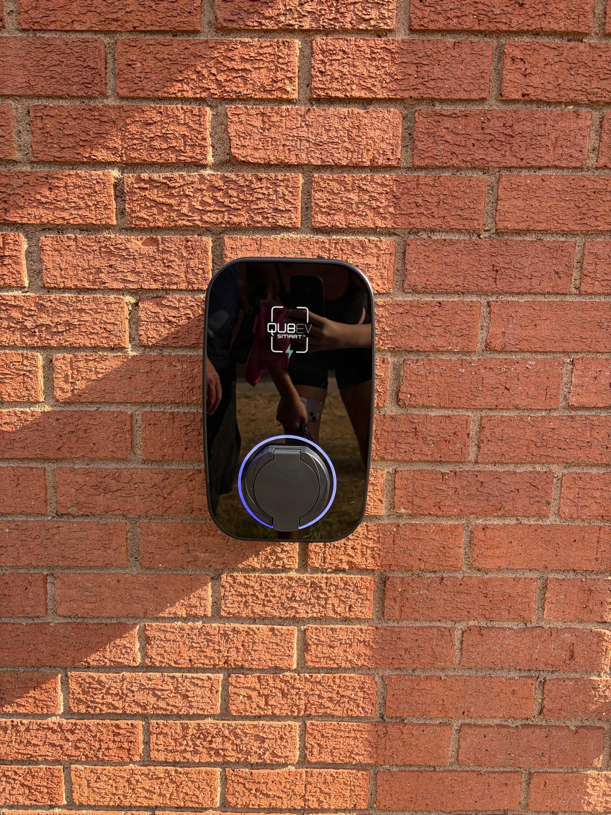 QubEV charger installation in Milton Keynes